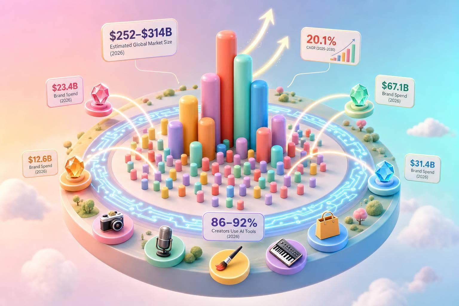 Creator Economy Statistics 2026: Market Size, Earnings & Growth (100+ Data Points)