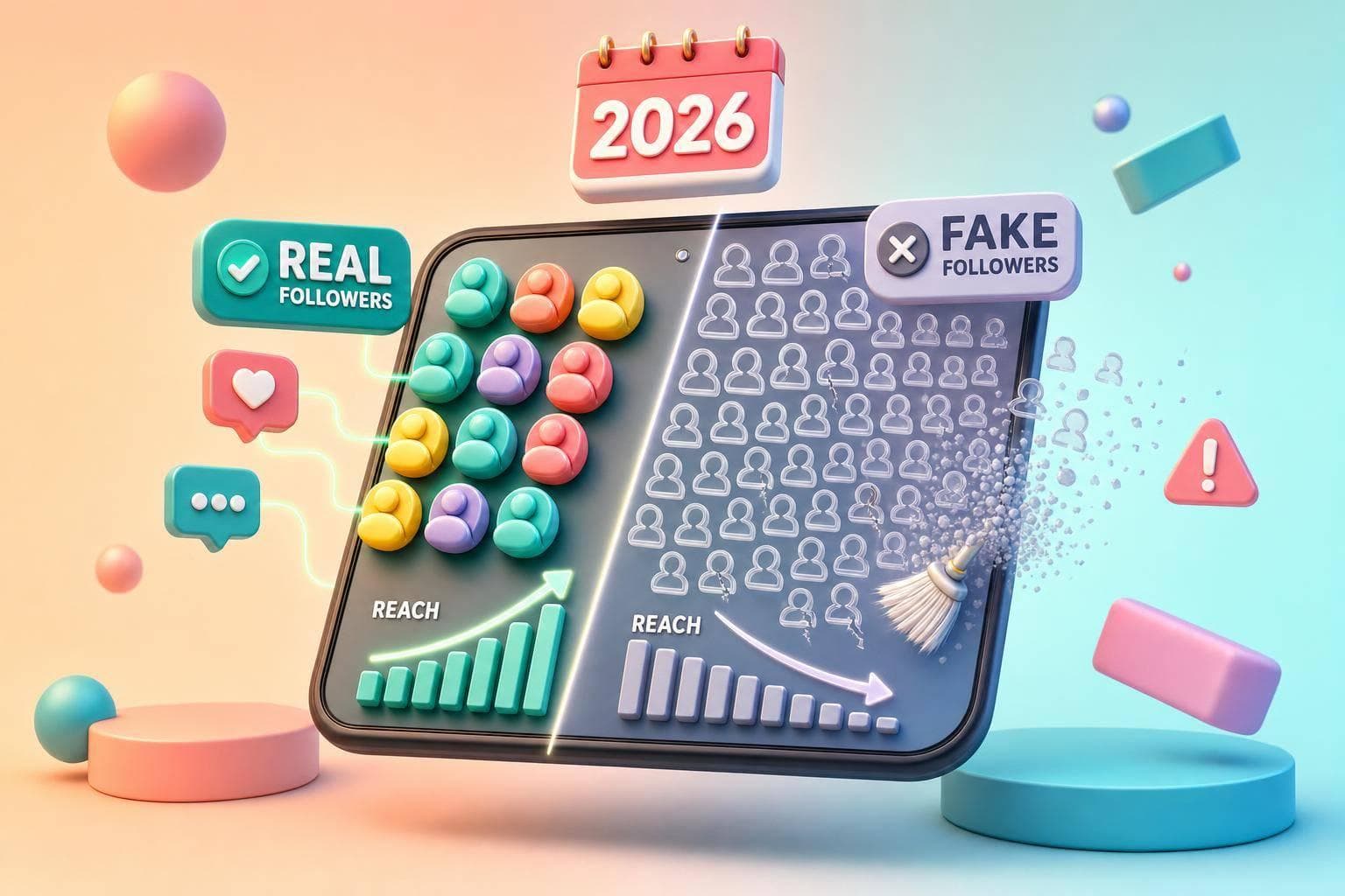 Real vs Fake Instagram Followers: The 2026 Difference (and Why Fake Ones Cost You Reach)