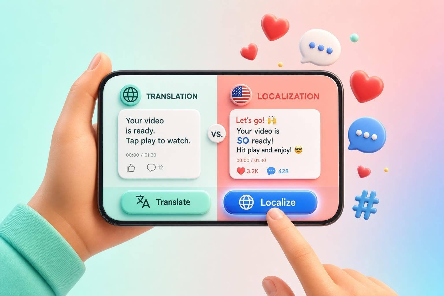 AI Caption Tools: Translation vs Localization