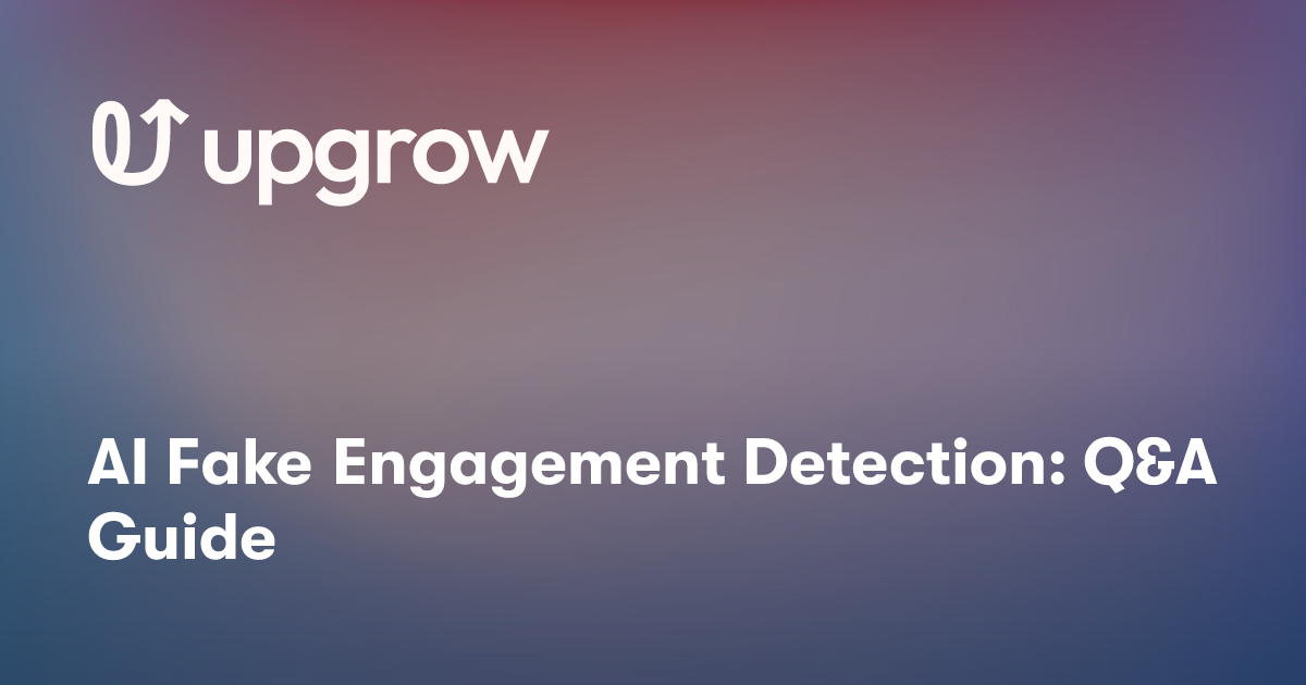 AI Fake Engagement Detection: Q&A Guide