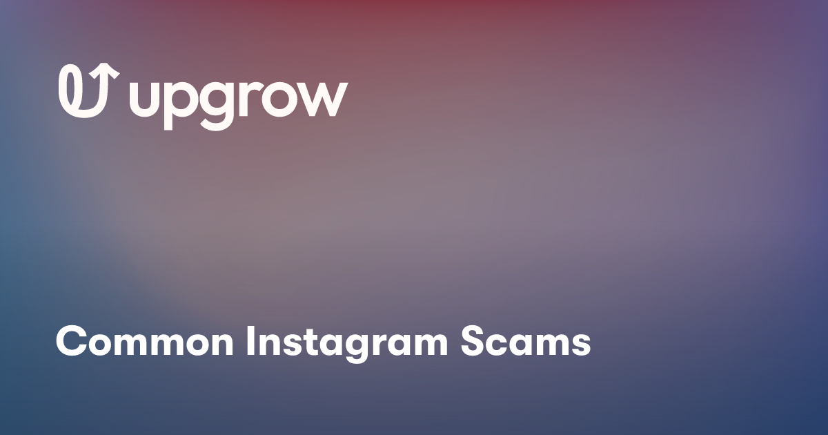 Common Instagram Scams