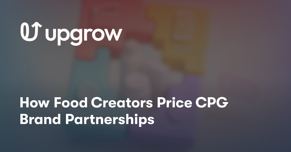 How Food Creators Price CPG Brand Partnerships